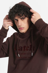 Felpa con cappuccio - "Stampa Flock"