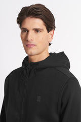 Felpa collo alto e cappuccio