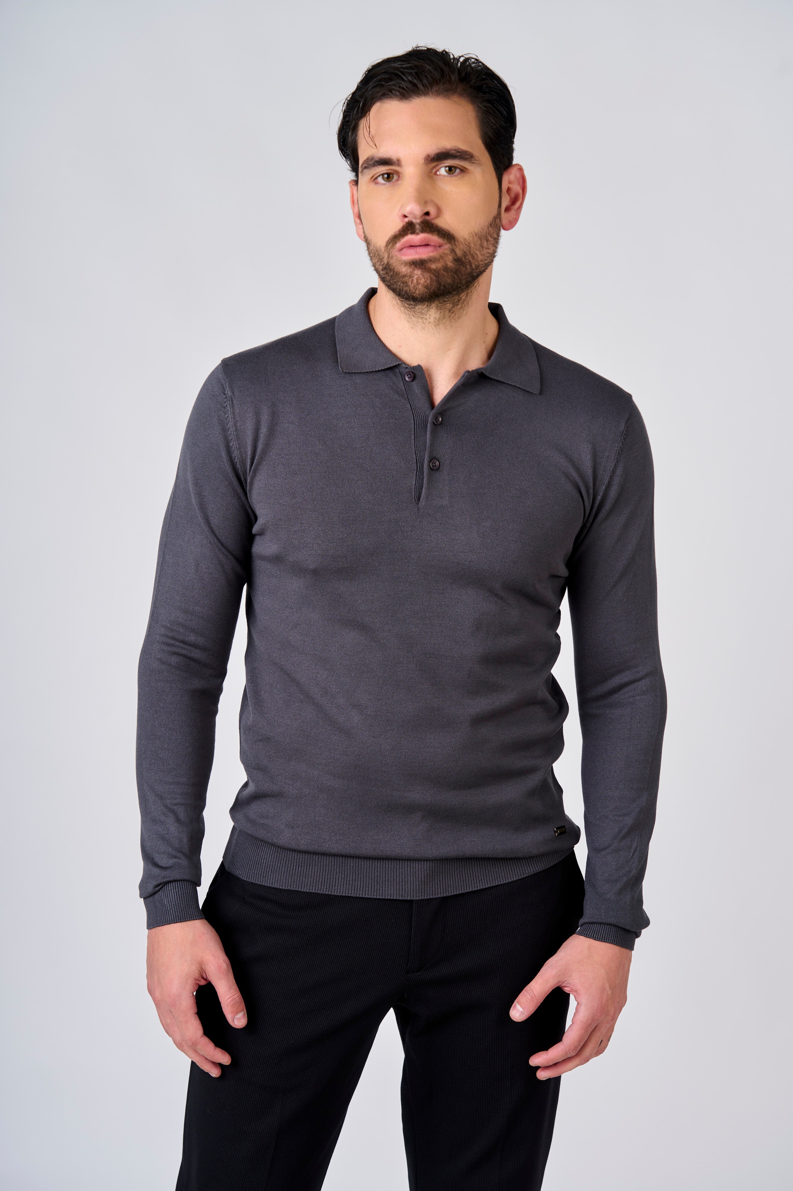 Maglia polo manica lunga