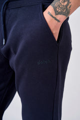 Pantaloni in felpa con fondo a coste