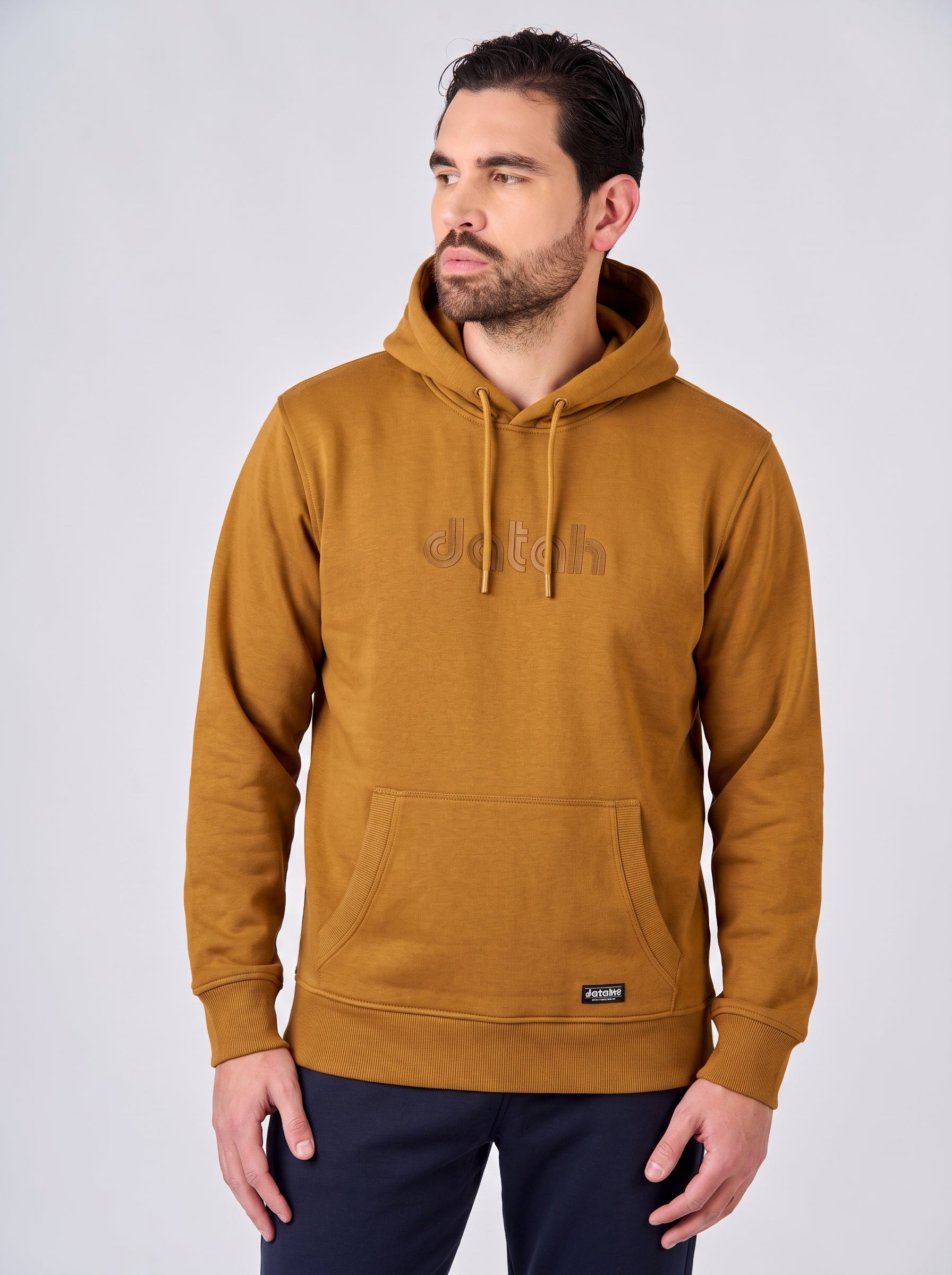 Felpa con cappuccio e logo centrale