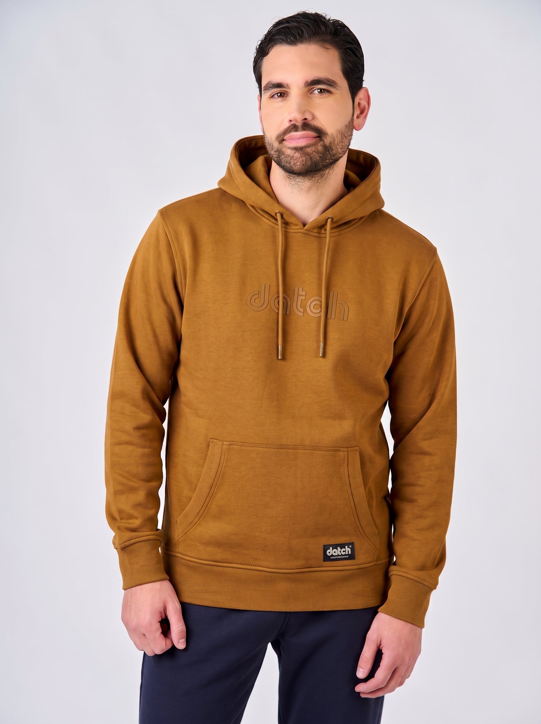 Felpa con cappuccio e logo centrale