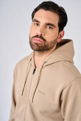 Felpa con zip e cappuccio