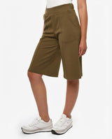 Bermuda stampa mylar taglio over in cotone stretch