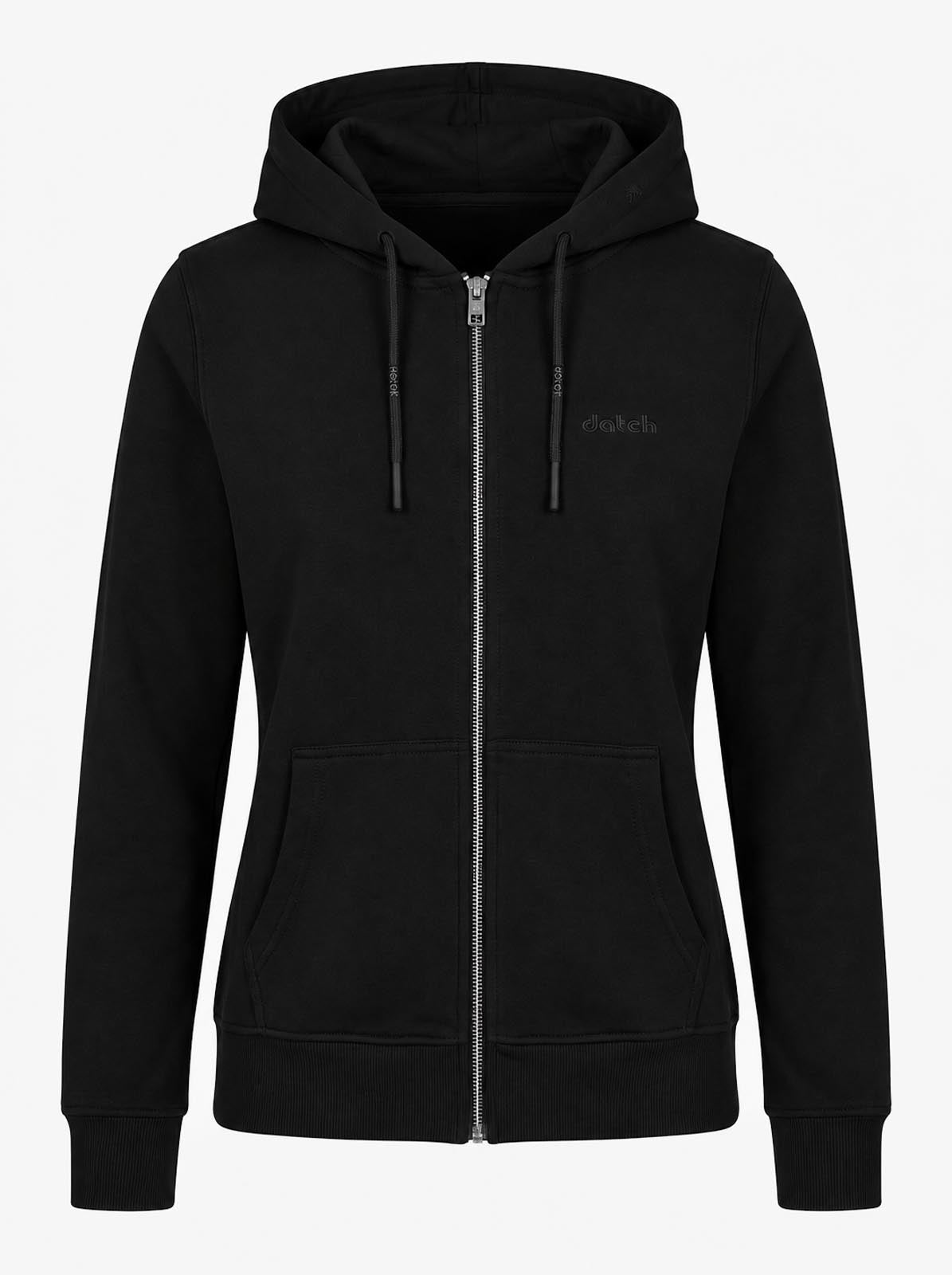 Felpa zip con cappuccio donna