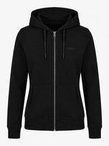 Felpa zip con cappuccio donna