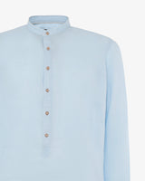Camicia in lino - Collo serafino