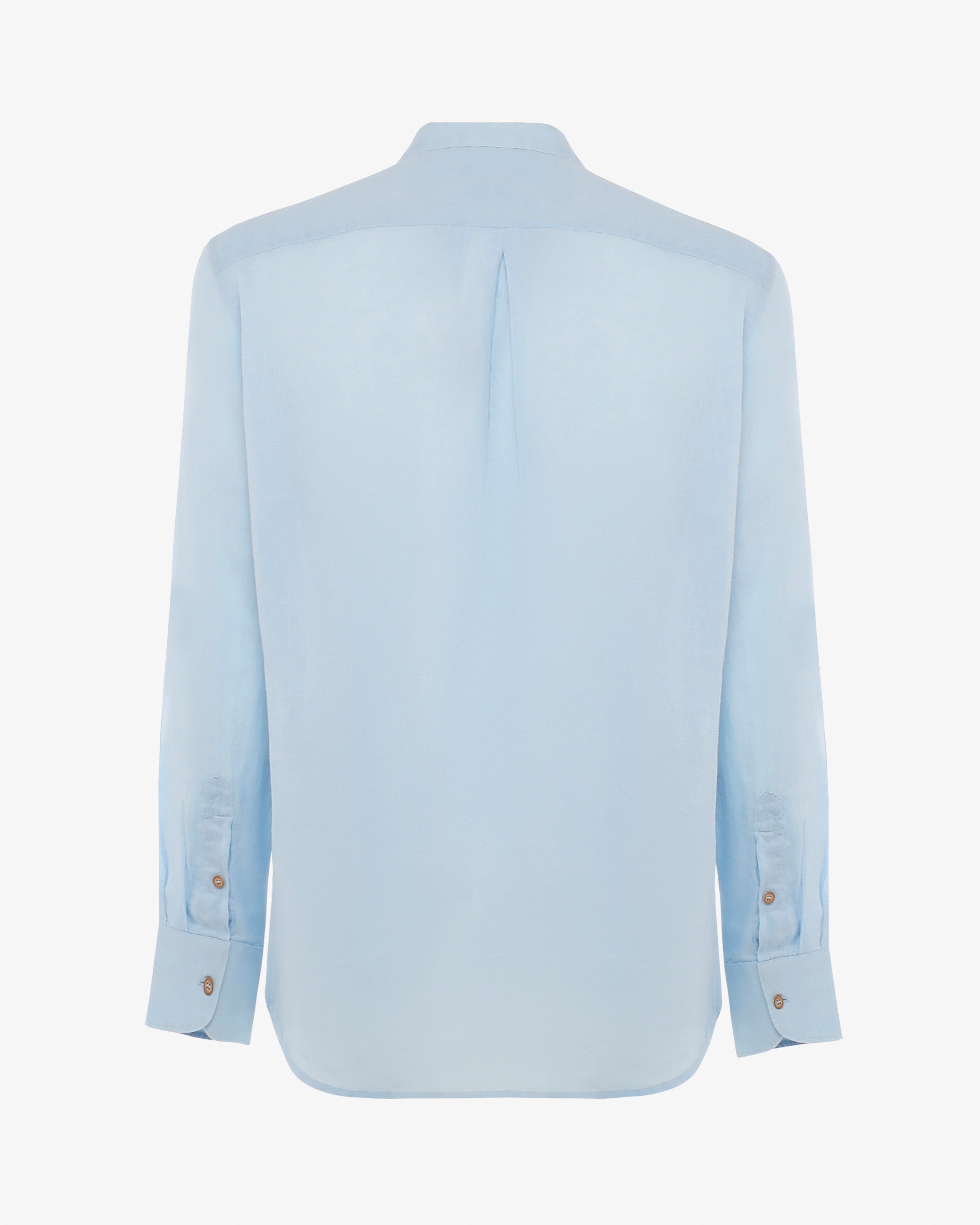 Camicia in lino - Collo serafino