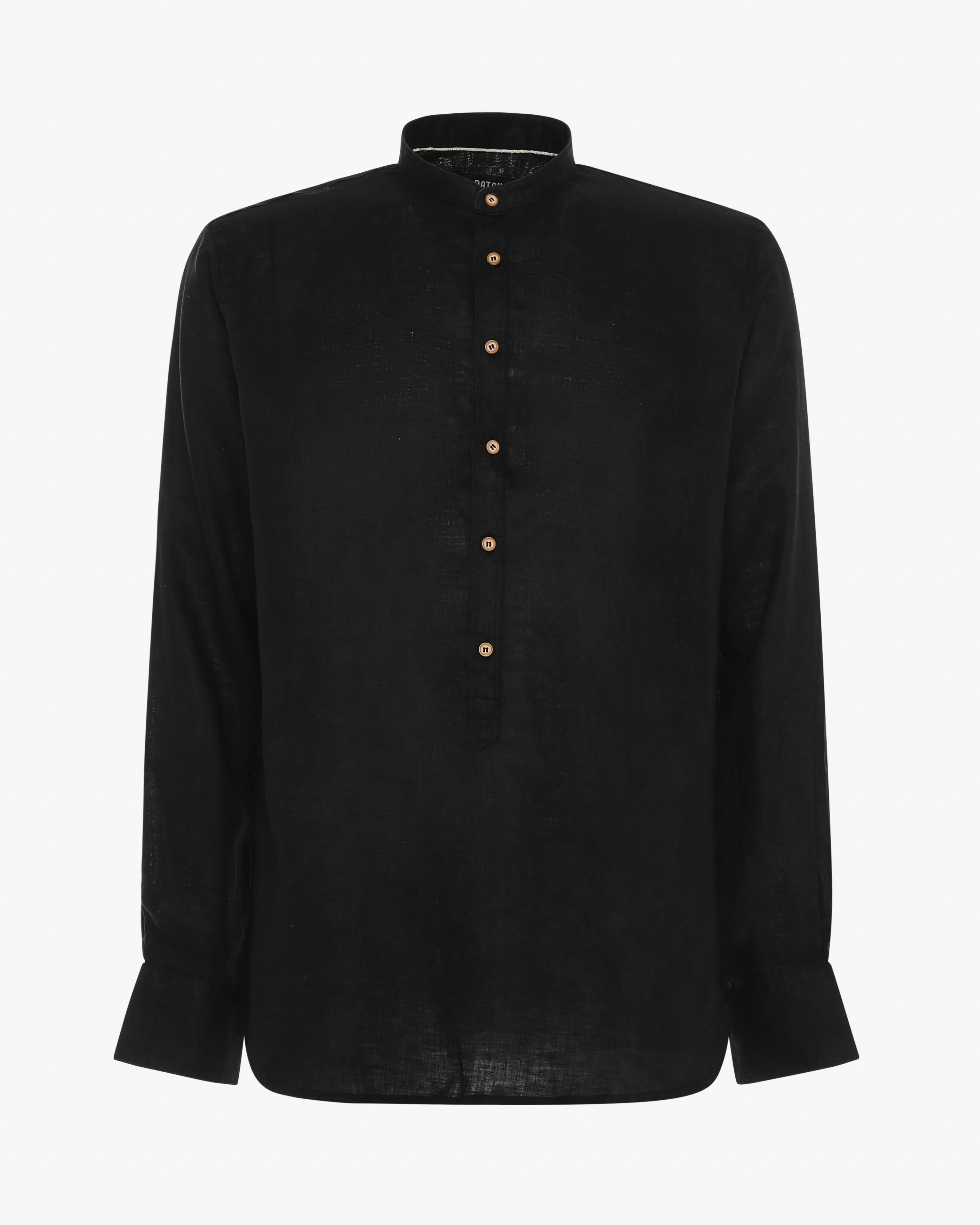Camicia in lino - Collo serafino