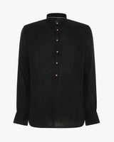 Camicia in lino - Collo serafino