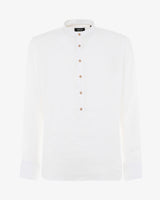 Camicia in lino - Collo serafino