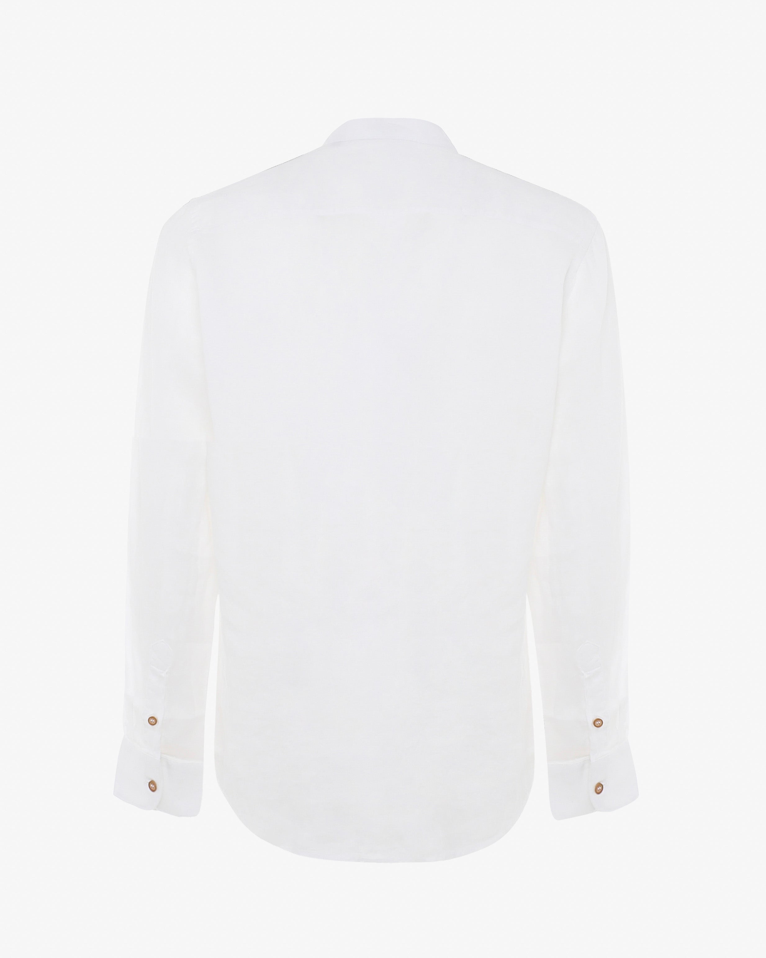 Camicia in lino - Collo serafino