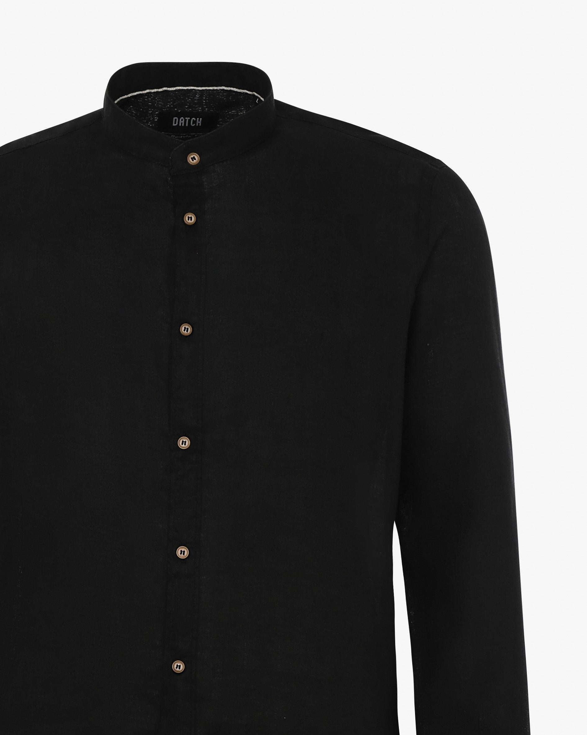 Camicia in lino - Collo serafino