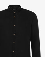 Camicia in lino - Collo serafino