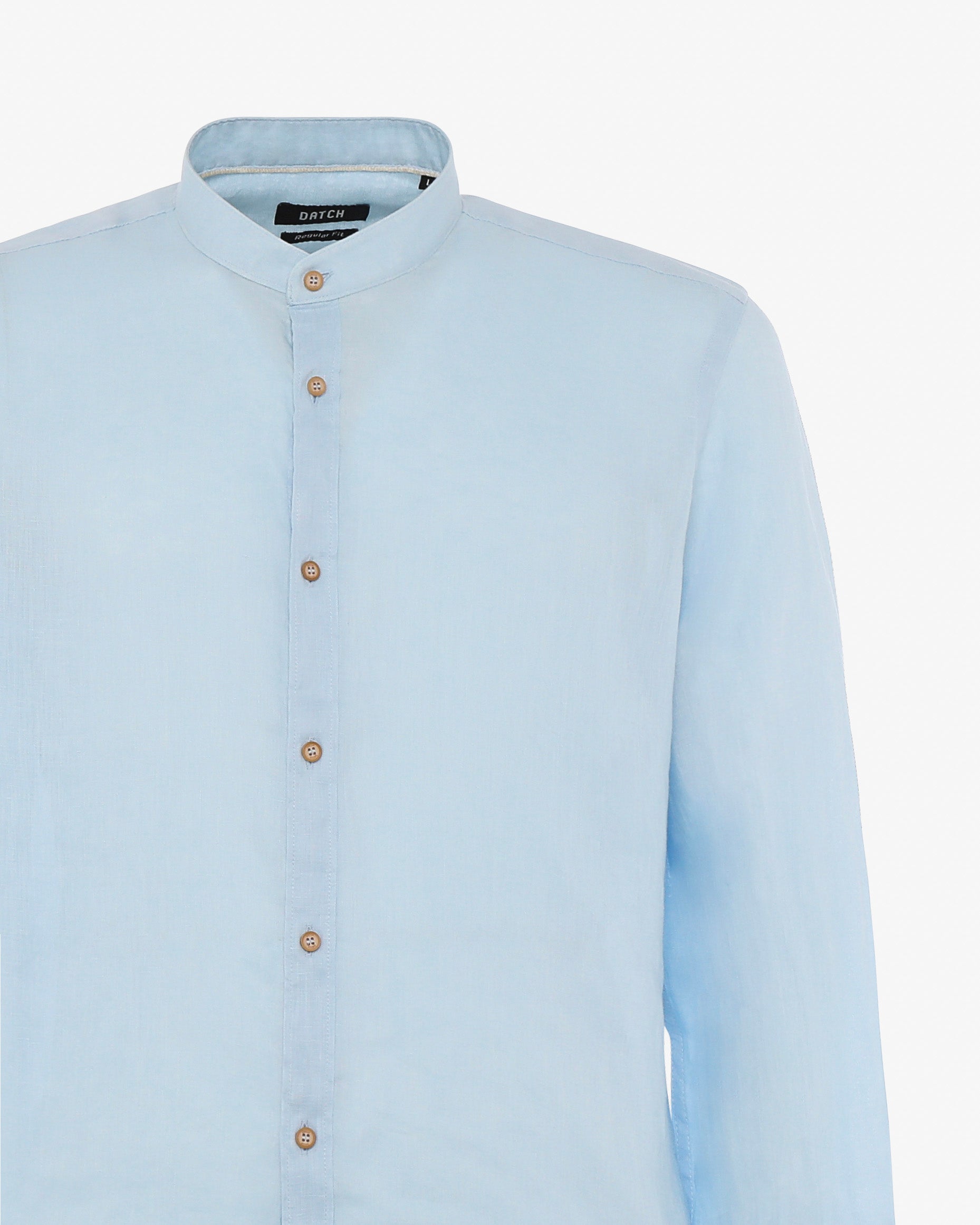 Camicia in lino - Collo serafino