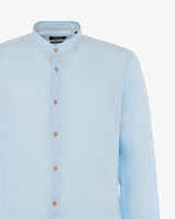 Camicia in lino - Collo serafino