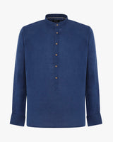 Camicia in lino - Collo serafino