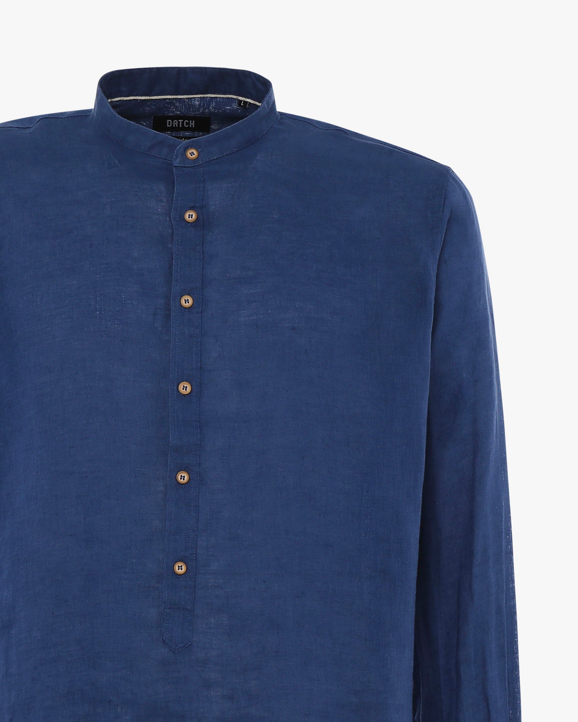 Camicia in lino - Collo serafino