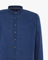 Camicia in lino - Collo serafino