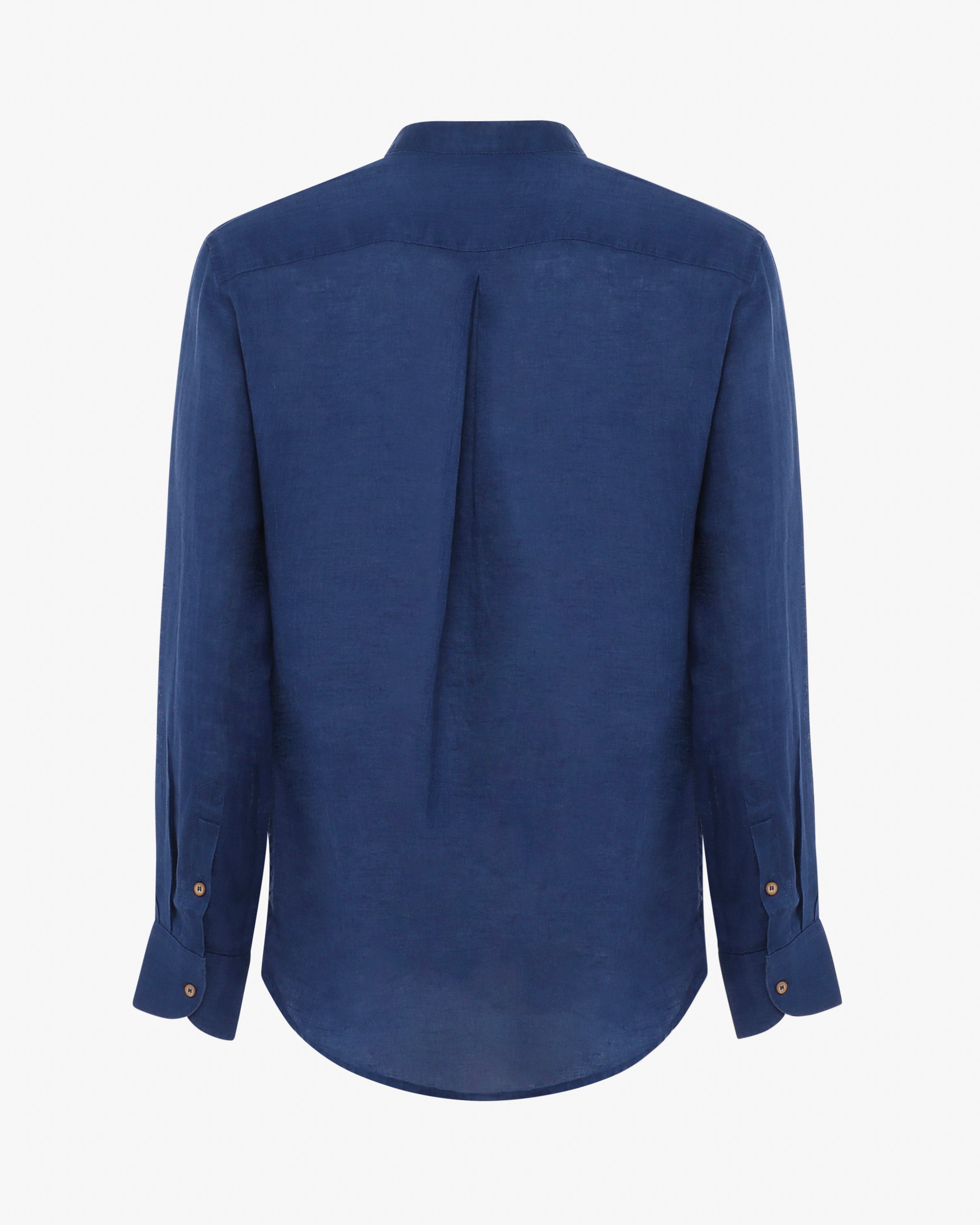 Camicia in lino - Collo serafino
