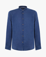 Camicia in lino - Collo serafino