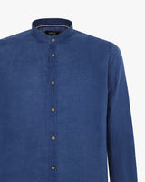 Camicia in lino - Collo serafino
