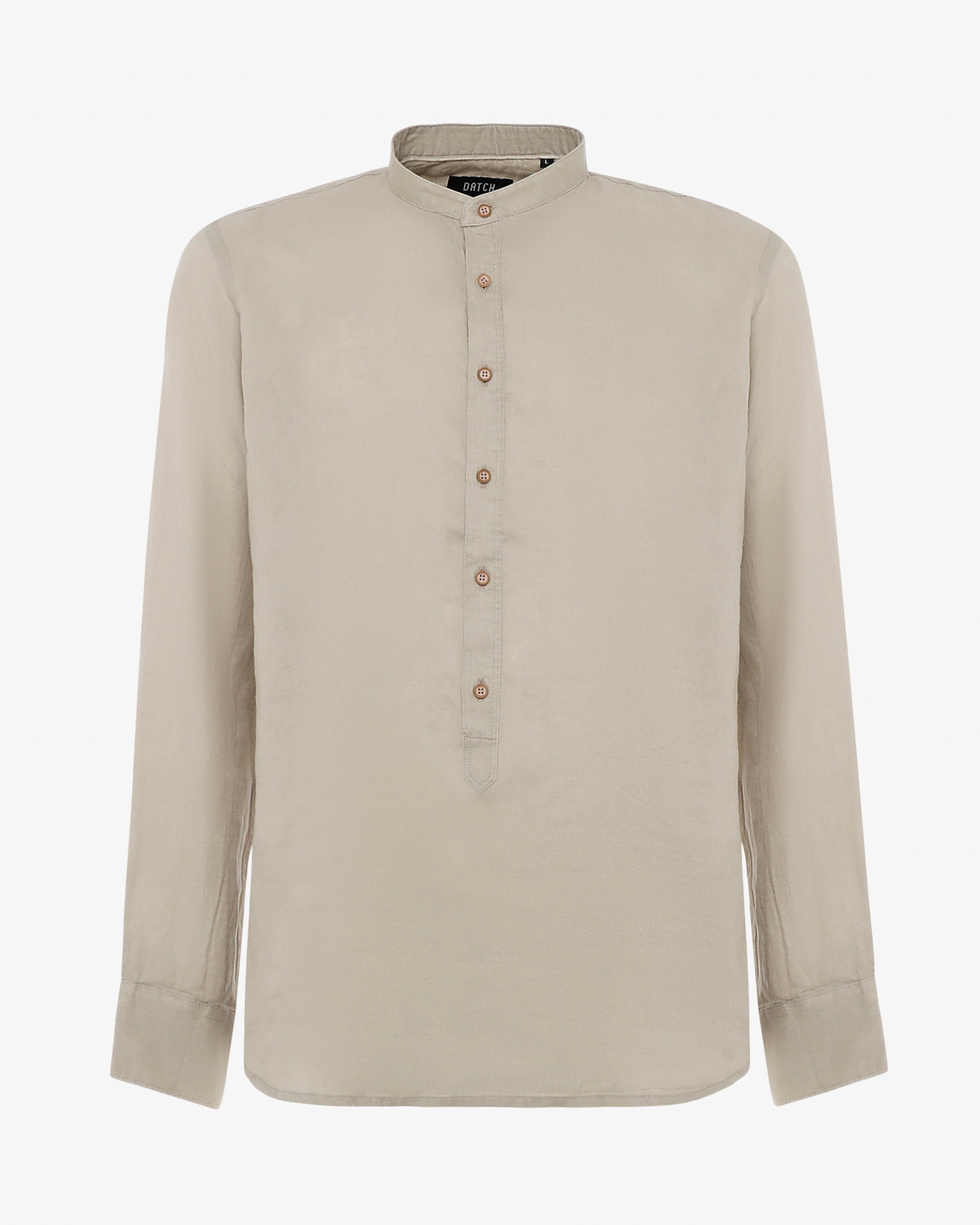 Camicia in lino - Collo serafino