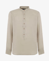 Camicia in lino - Collo serafino
