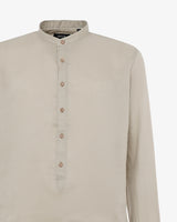 Camicia in lino - Collo serafino