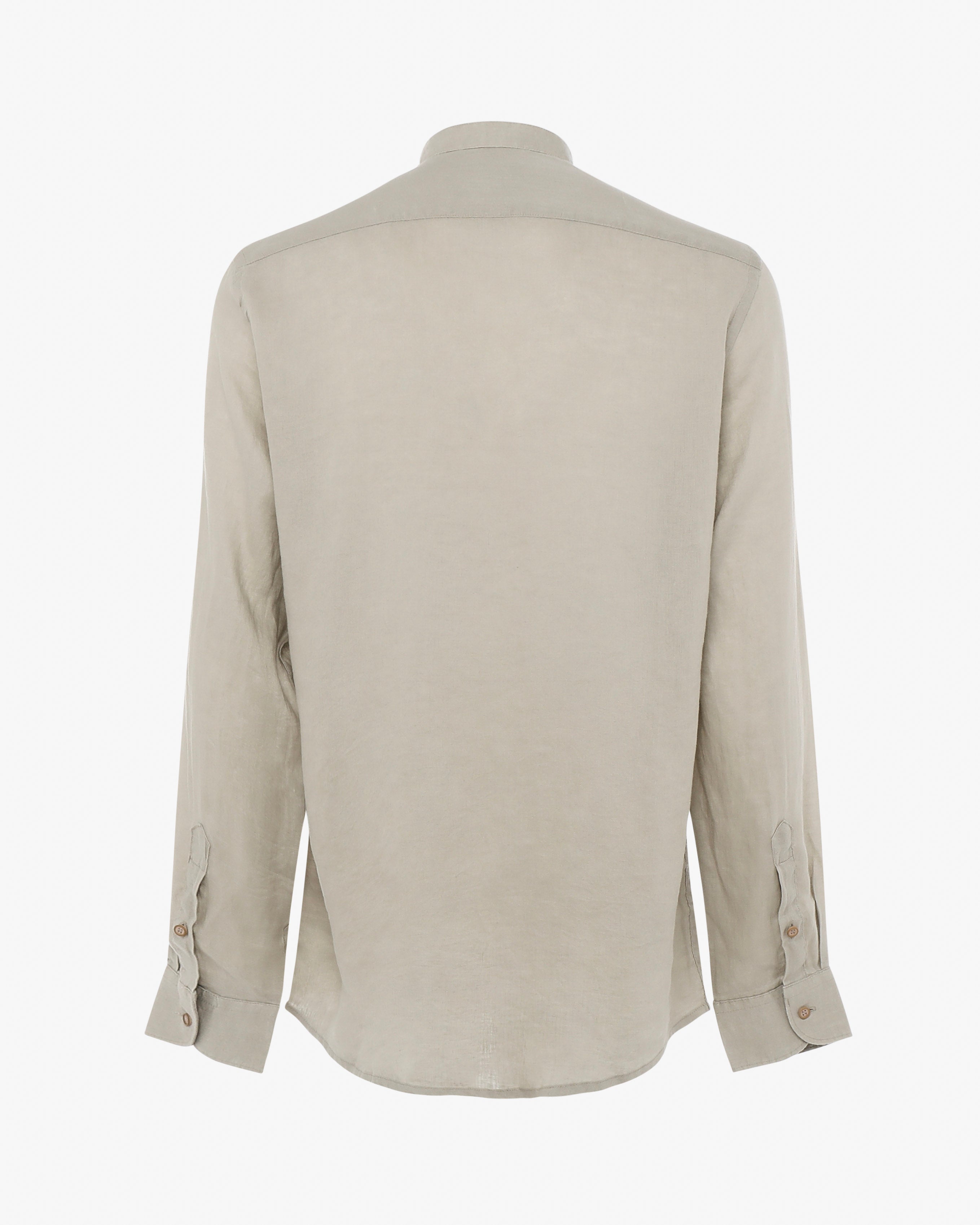 Camicia in lino - Collo serafino