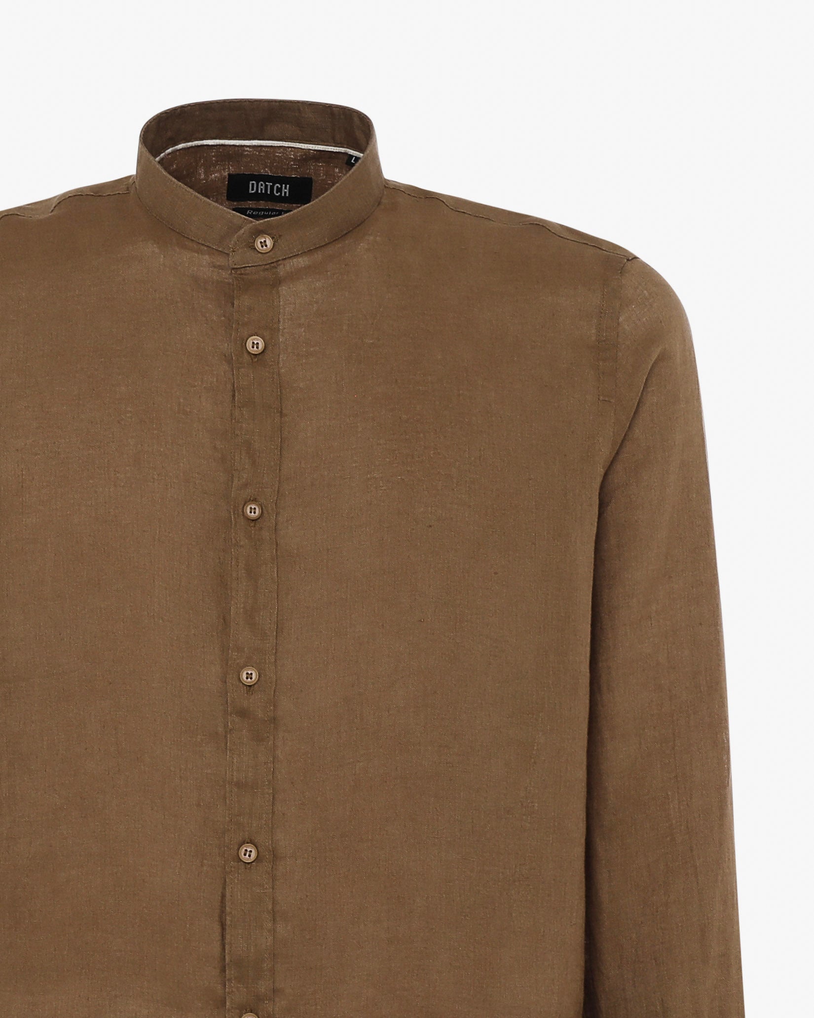 Camicia in lino - Collo serafino