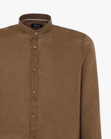 Camicia in lino - Collo serafino