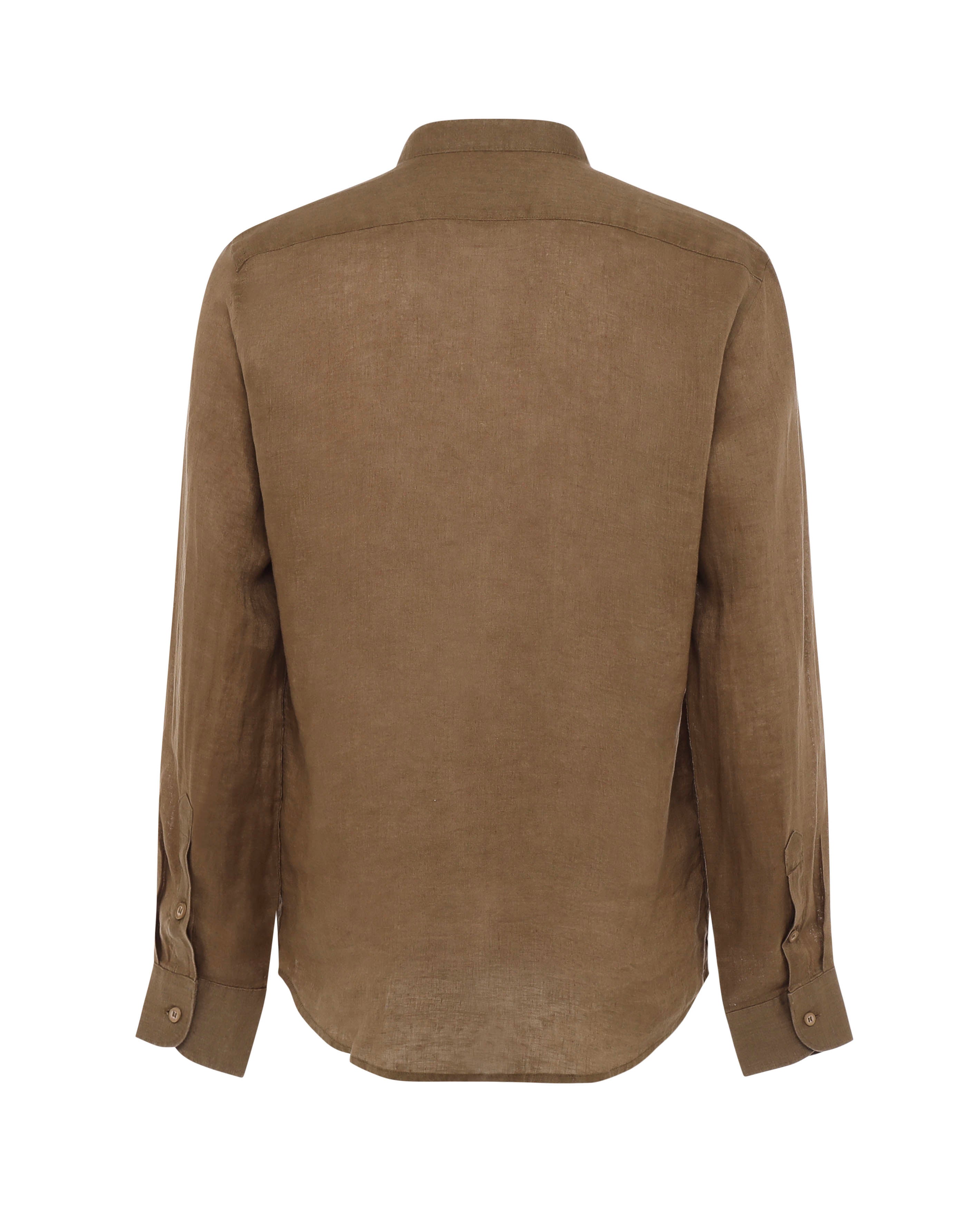 Camicia in lino - Collo serafino