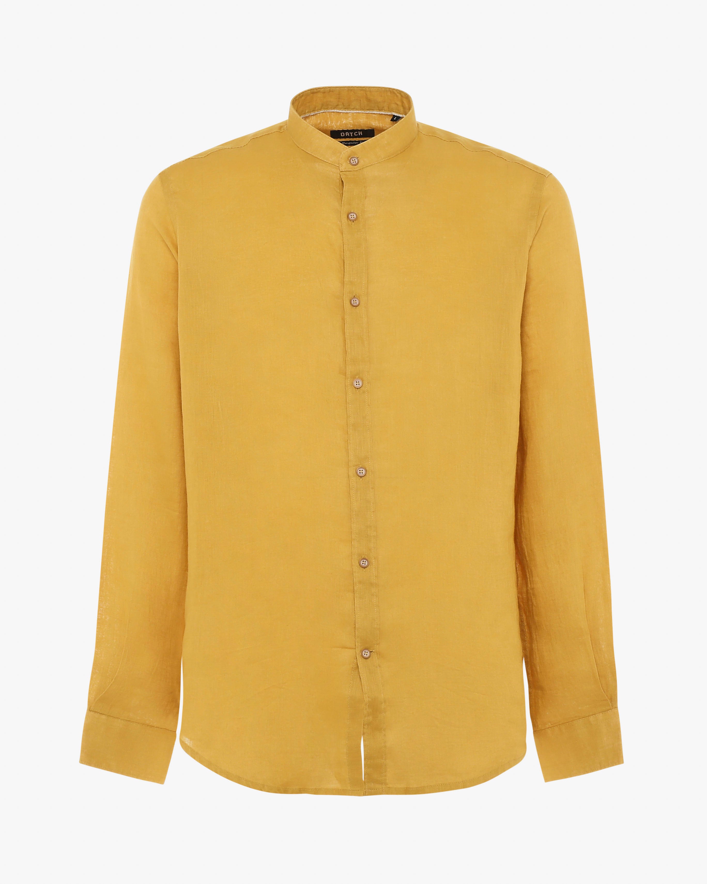 Camicia in lino - Collo serafino
