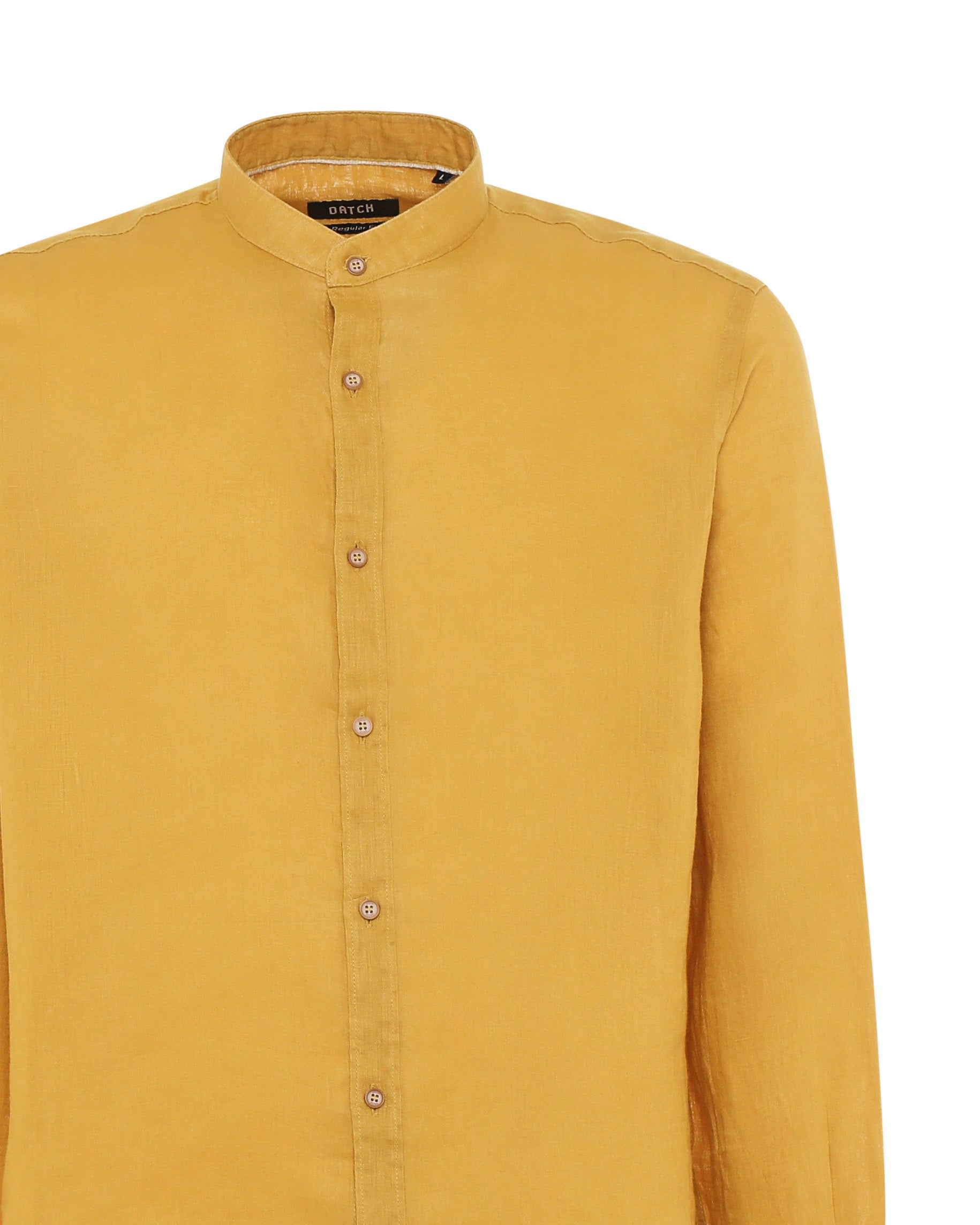 Camicia in lino - Collo serafino