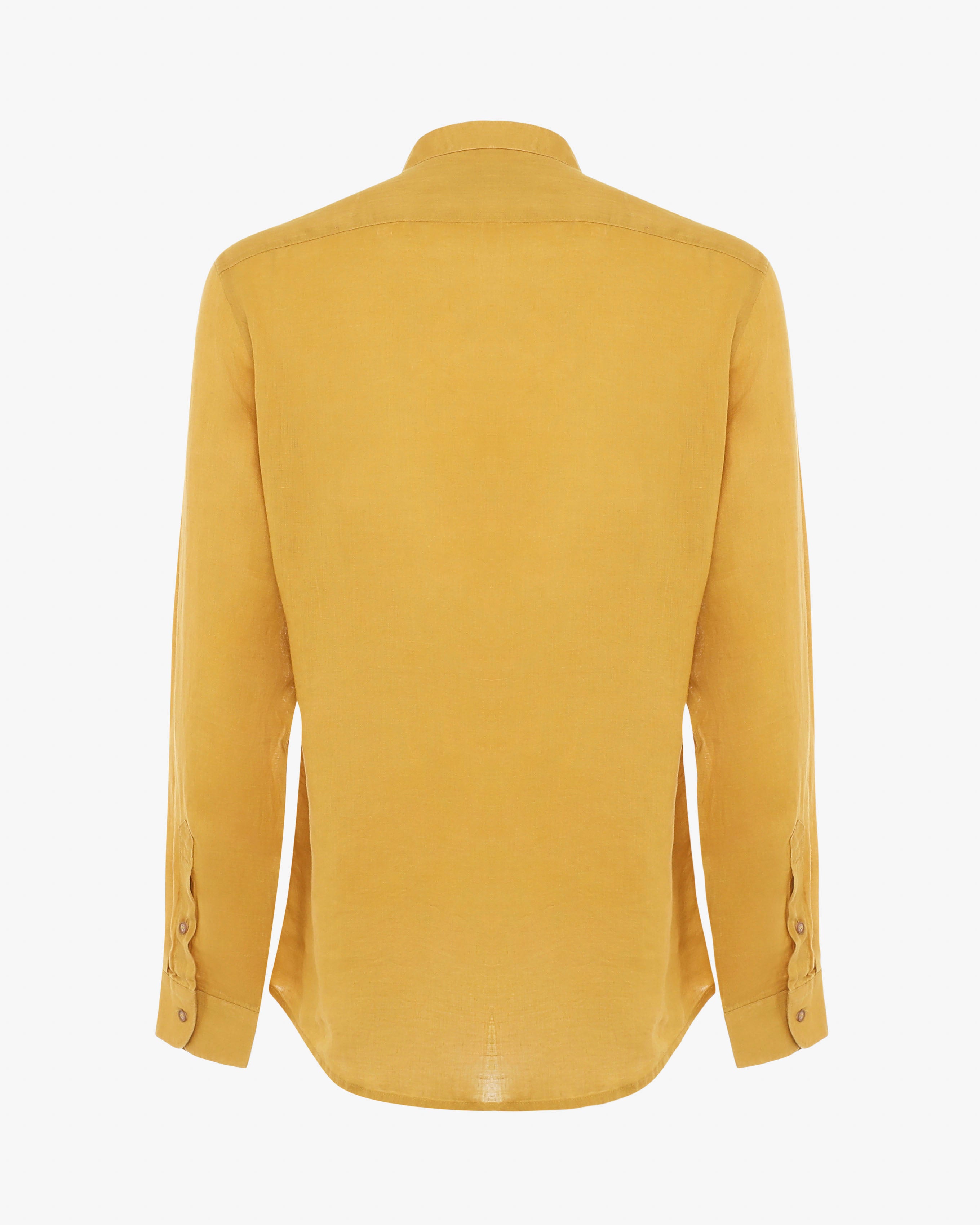Camicia in lino - Collo serafino