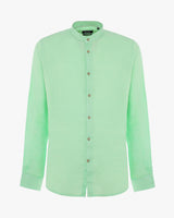 Camicia in lino - Collo serafino