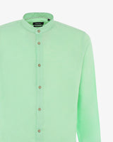 Camicia in lino - Collo serafino