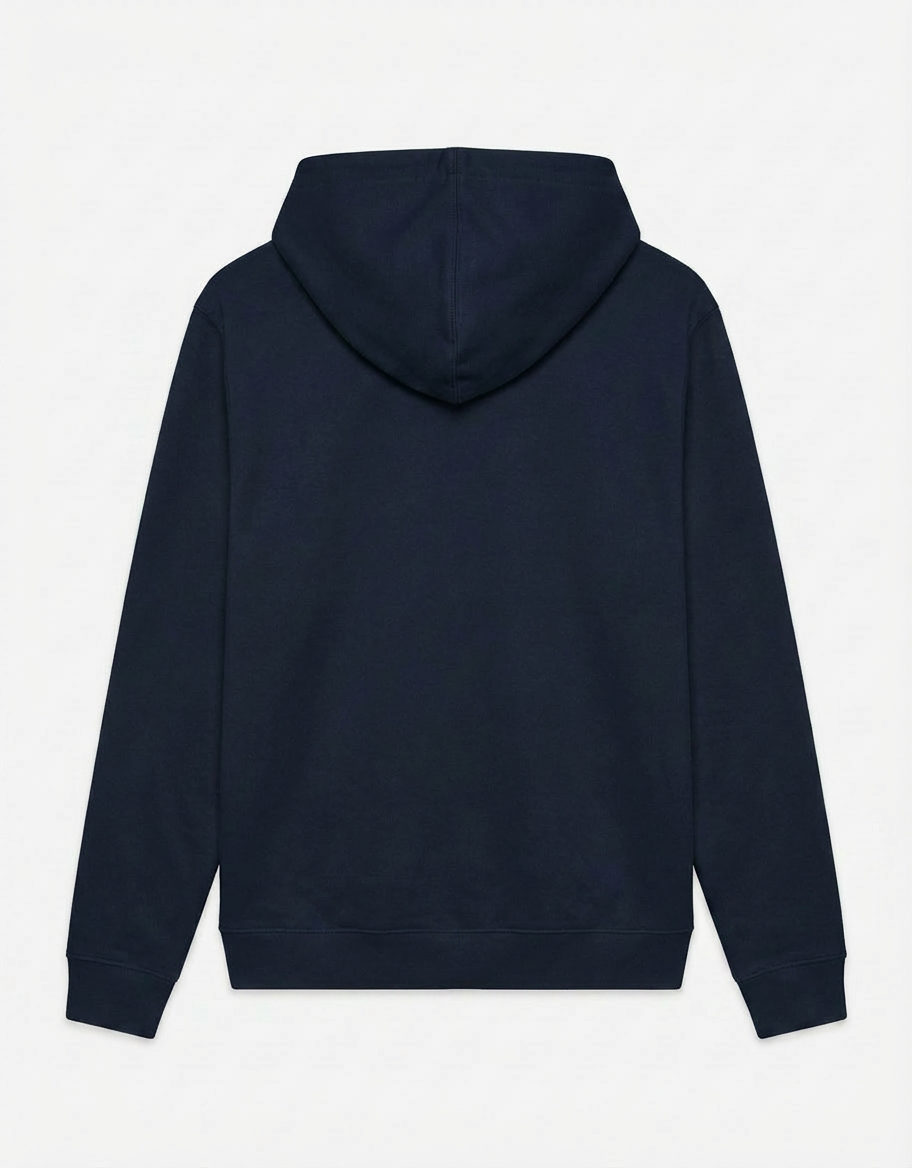 Felpa zip frontale, con cappuccio cotton