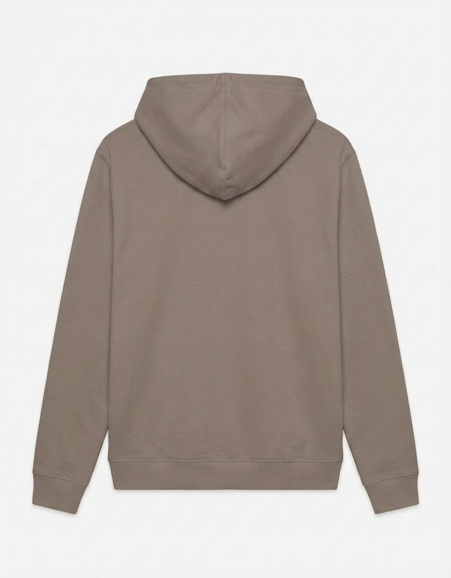 Felpa zip frontale, con cappuccio cotton