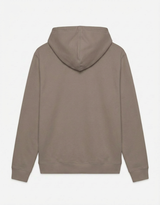 Felpa zip frontale, con cappuccio cotton