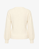 Maglia con strass al girocollo