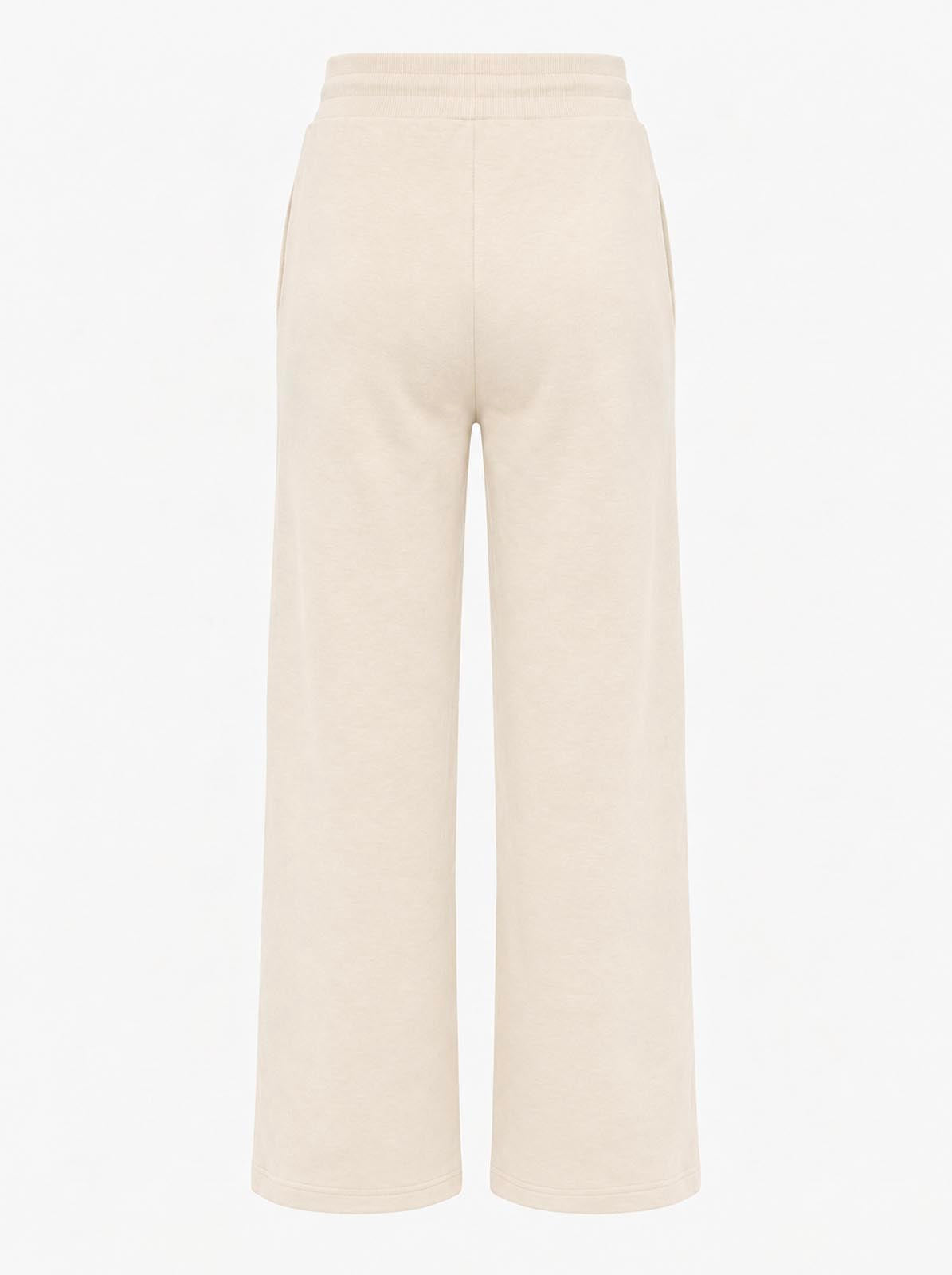 Pantalone felpa a gamba larga