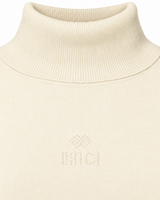 Abito in maglia a collo alto con strass