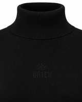 Abito in maglia a collo alto con strass