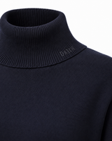 Maglia a collo alto a maniche lunghe con strass