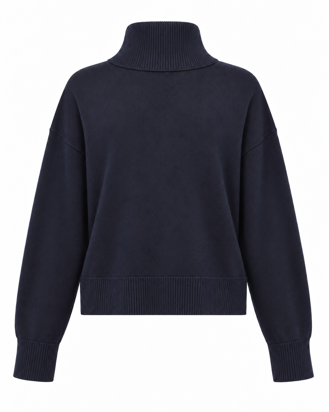 Maglia a collo alto a maniche lunghe con strass