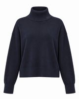 Maglia a collo alto a maniche lunghe con strass