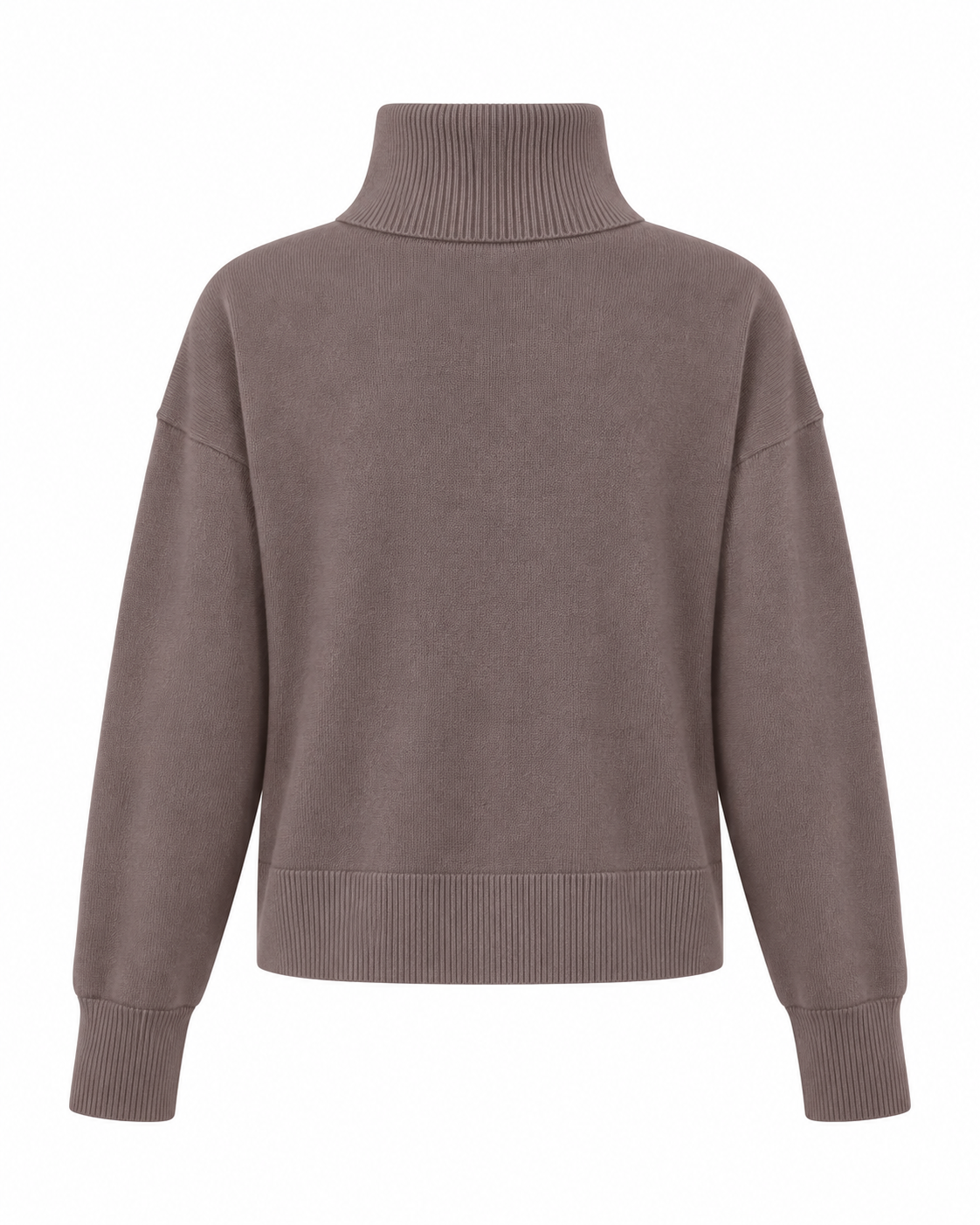 Maglia a collo alto a maniche lunghe con strass