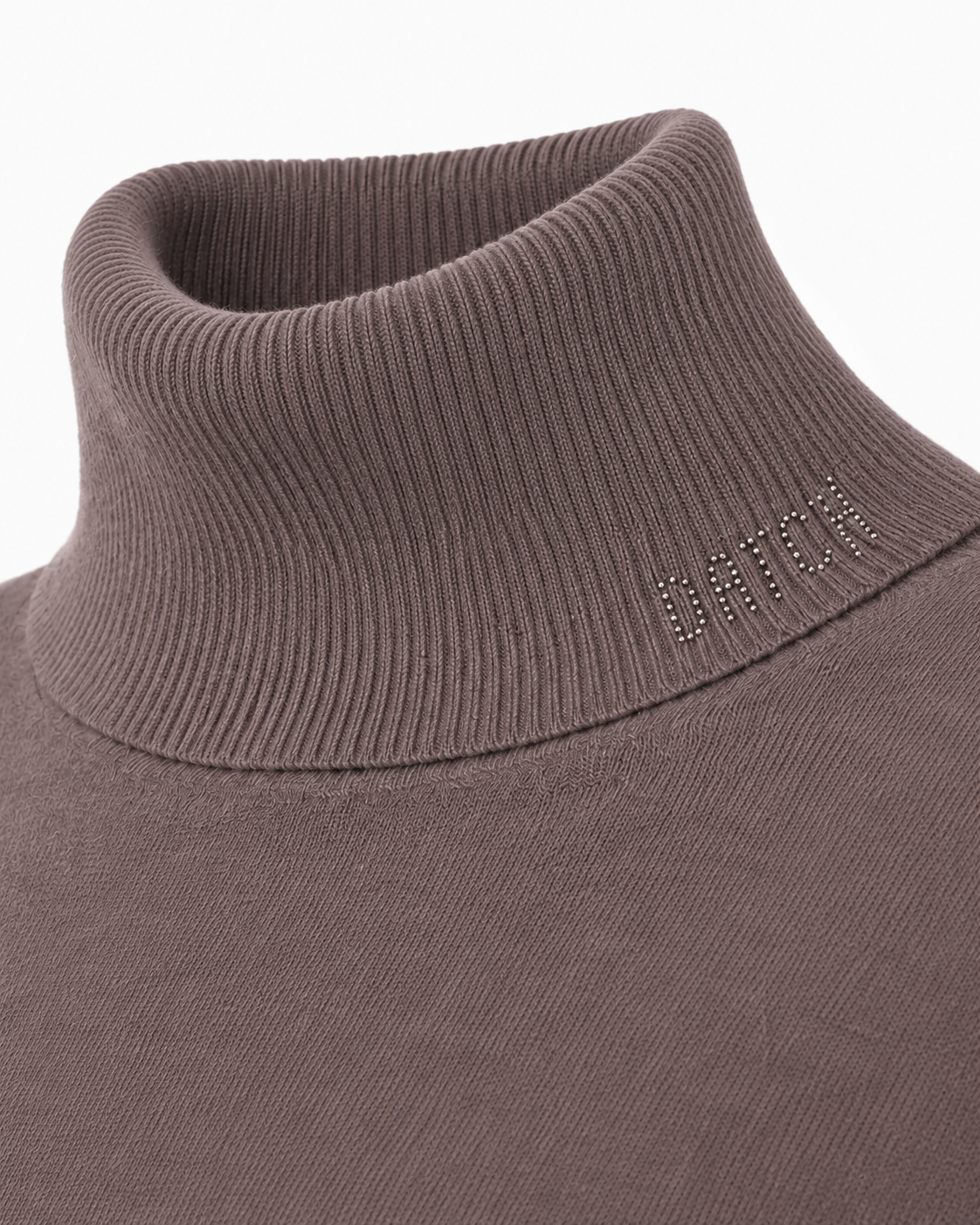 Maglia a collo alto a maniche lunghe con strass